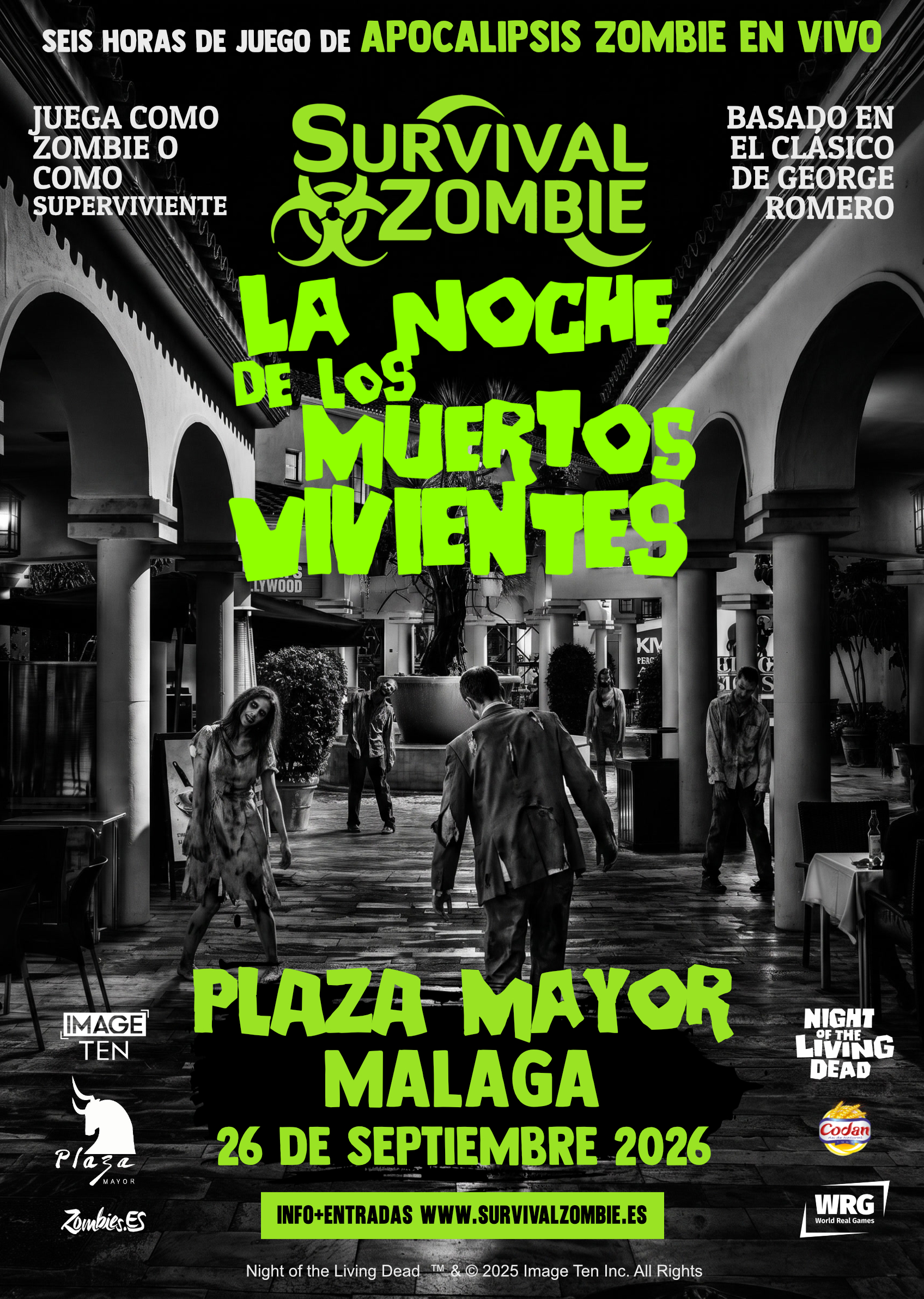 Portada de La Noche de los Muertos Vivientes · Málaga Plaza Mayor 2026